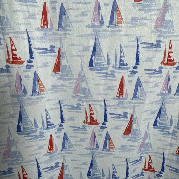 Vineyard Vines Performance Dress Sailboats Women's Size Large - Picture 6 of 14